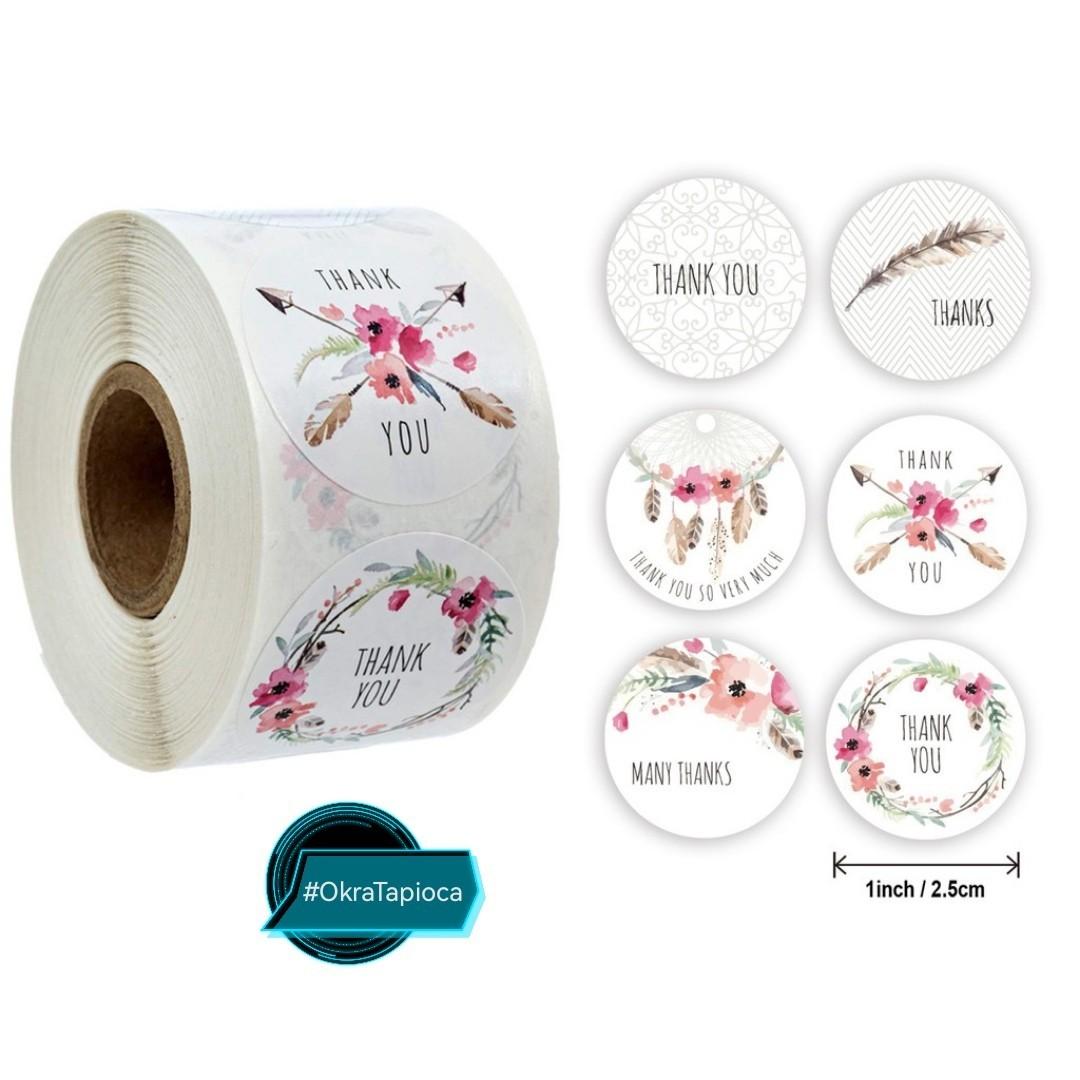 Stickers ( Thank You Sticker Label), Hobbies & Toys, Stationery & Craft
