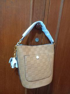 TAS FASHION BAGS BROWN ( NEW )