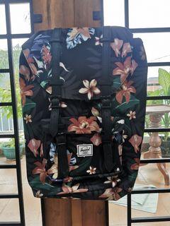 Tas Herschel mid volume little america backpack 17 L floral black