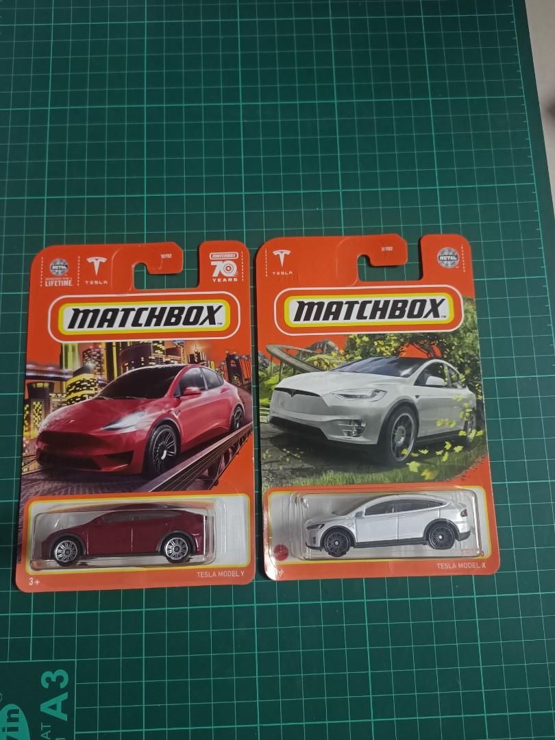 Tesla model x y matchbox mattel diecast 1/64 164, Hobbies & Toys, Toys