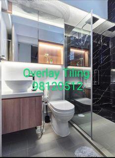 Tiling service, overly tiles, Toilet renovation