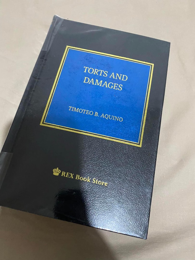 Torts and Damages - Timoteo Aquino 2019, Hobbies & Toys, Books ...