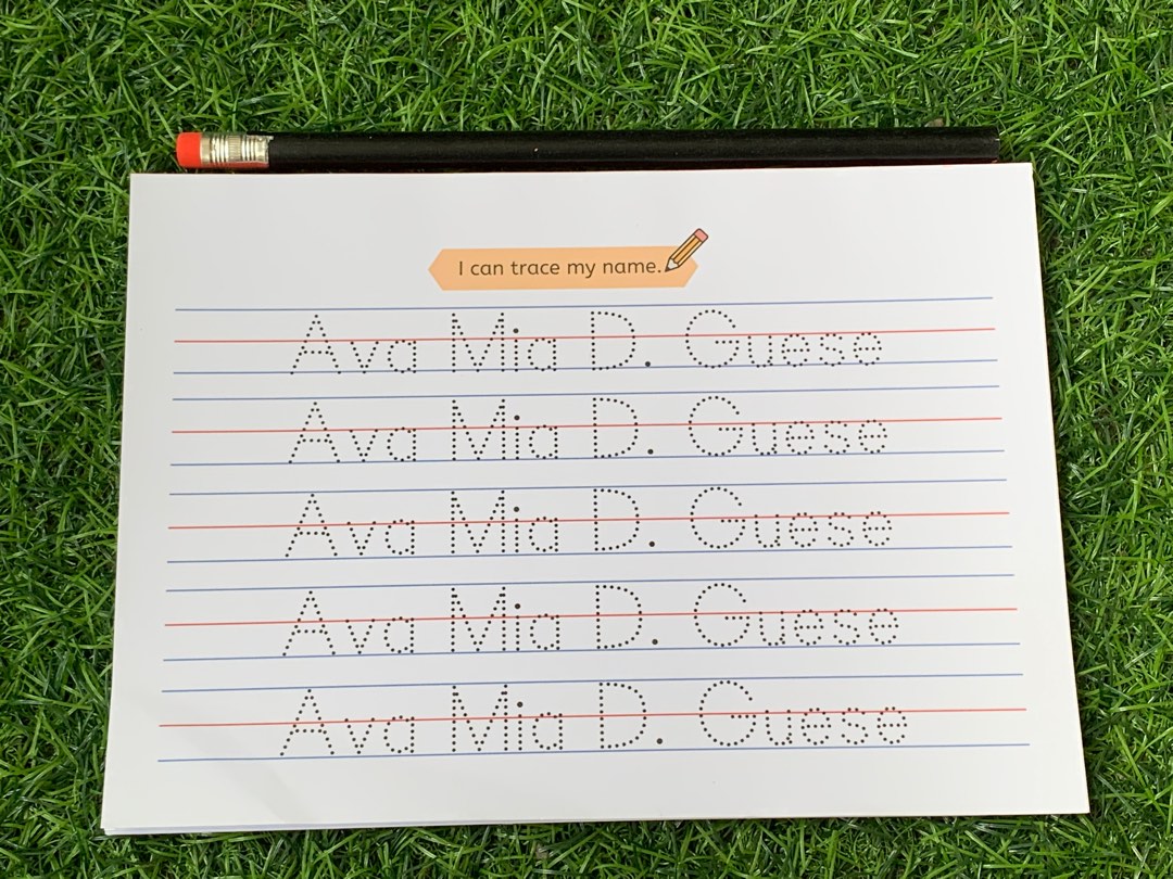 Tracing Pad for Kids Name Tracing Alphabet, Hobbies & Toys, Stationary