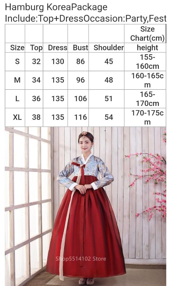 Traditional Hanbok Korean Costume Small, Women's Fashion, Dresses