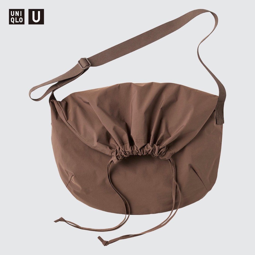 Uniqlo U Drawstring Shoulder Bag Brown Women s Fashion Bags