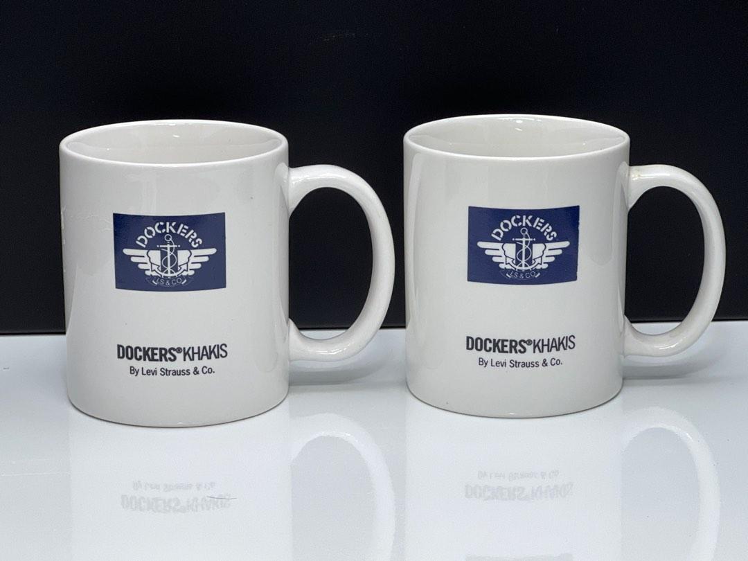 Vintage LevIs Strauss DOCKERS KHAKIS COFFEE MUGS