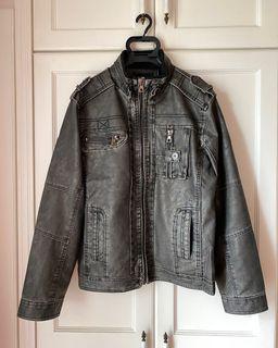 Brand New Vintage Retro Men Motorcycle PU Leather Jacket Man Comfort Fit Male Motorbike