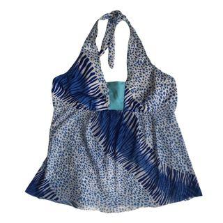 Y2k mesh halter top