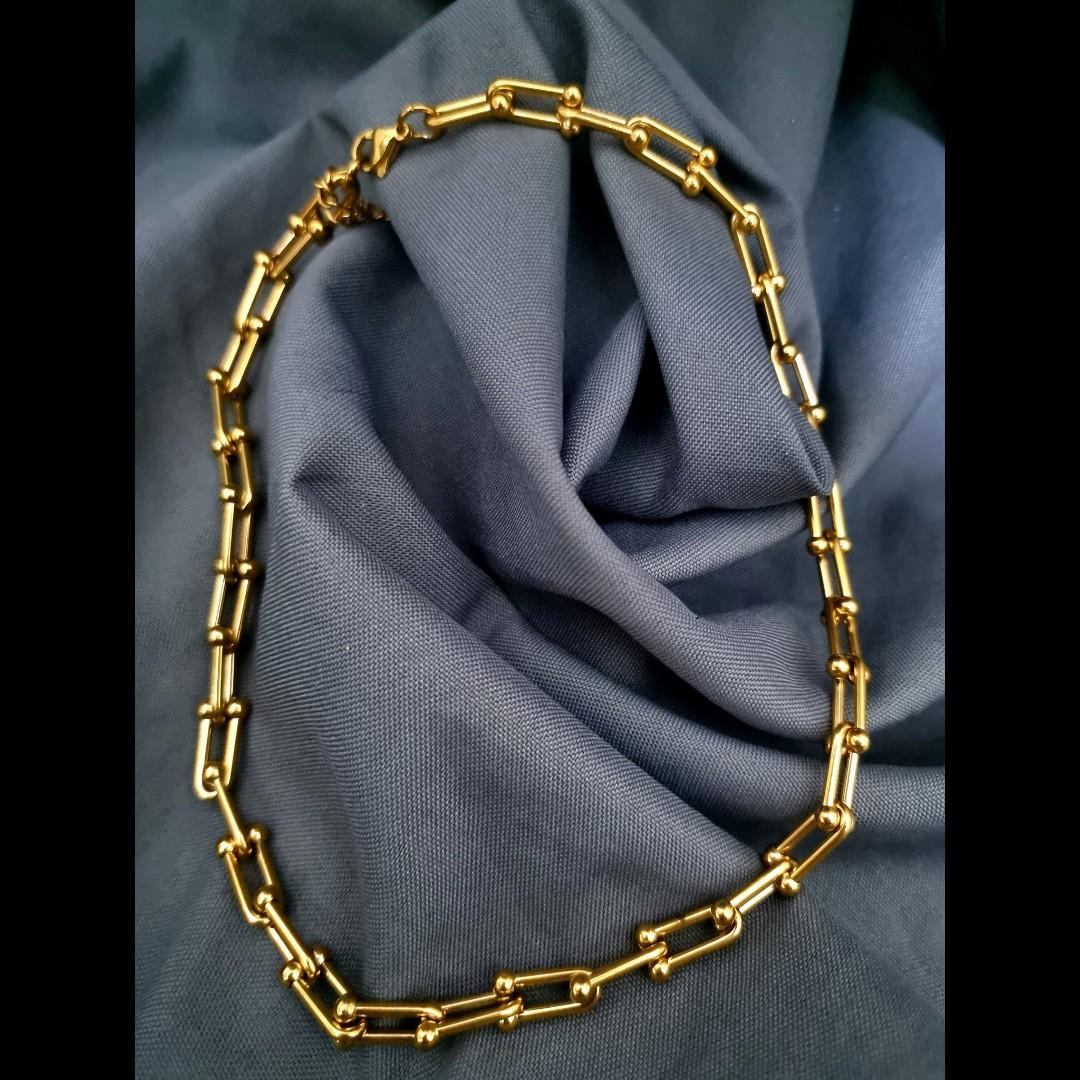 Tiffany Paperclip Necklace, Women's Fashion, Jewelry & Organizers