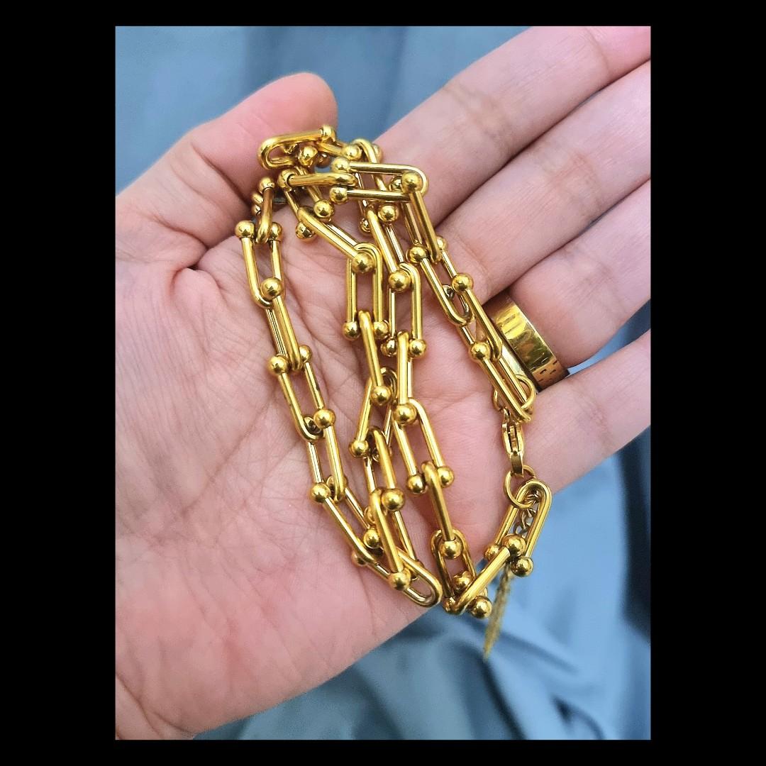 Paperclip necklace tiffany Clearance