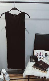ZARA knit cut out back dress
