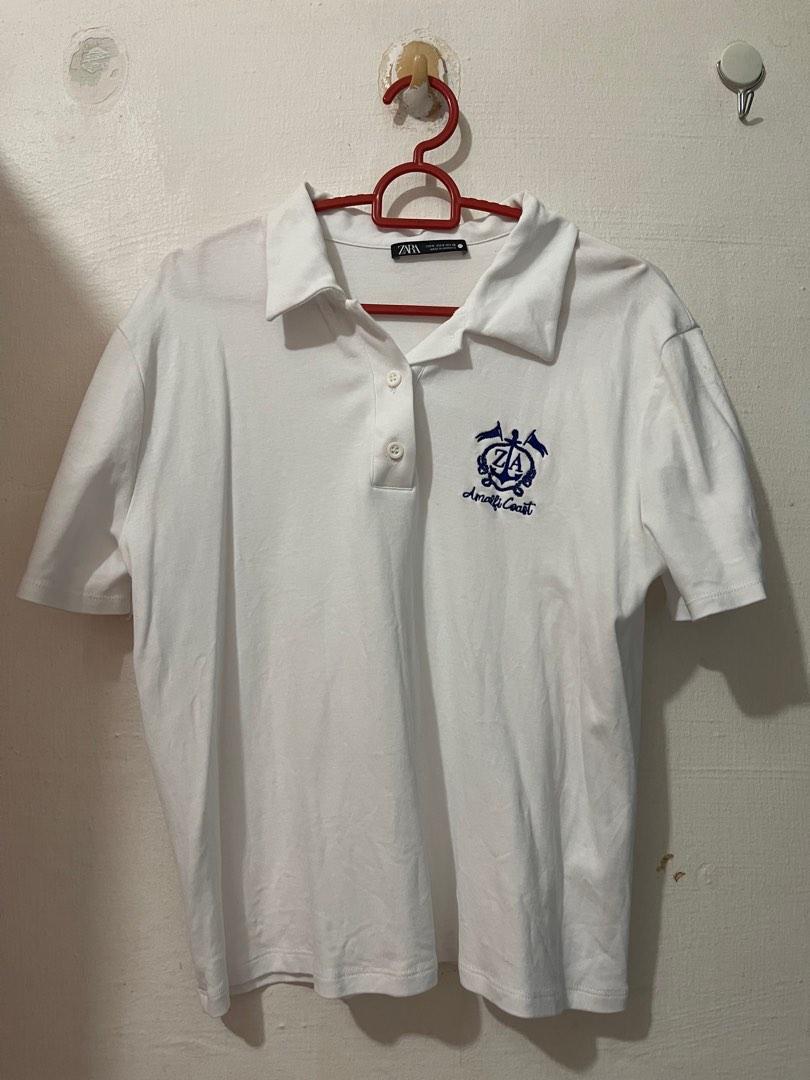 white polo shirt zara