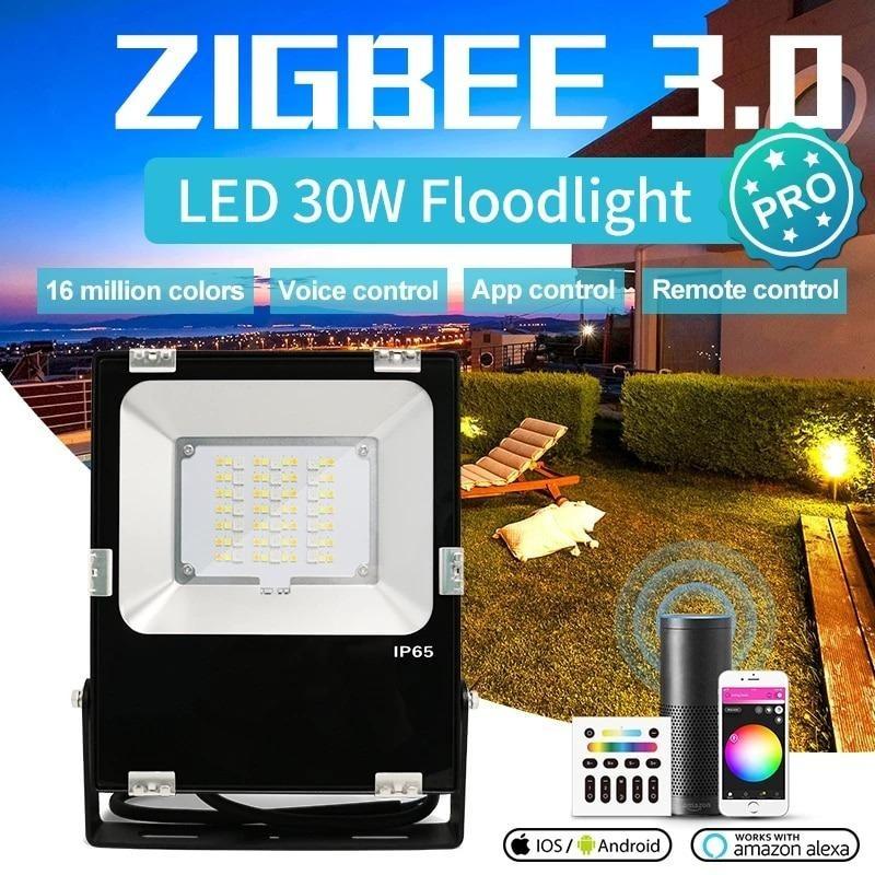 Low Voltage 12V Gledopto Zigbee 3.0 RGB+CCT Garden Flood Lights