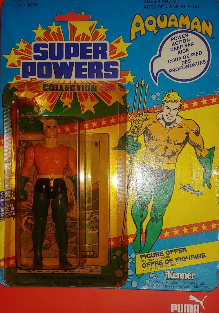 1985 Vintage DC Comics Super Powers Aquaman (Missing Trident) (Kenner),  Hobbies & Toys, Toys & Games on Carousell