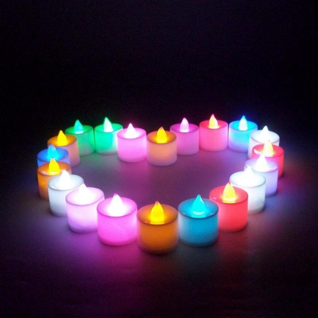 24 Pieces LED Tea Light Candle Battery Operated / Battery Candle Lights /  Tea Lights / Wedding Party Deco HNS0007