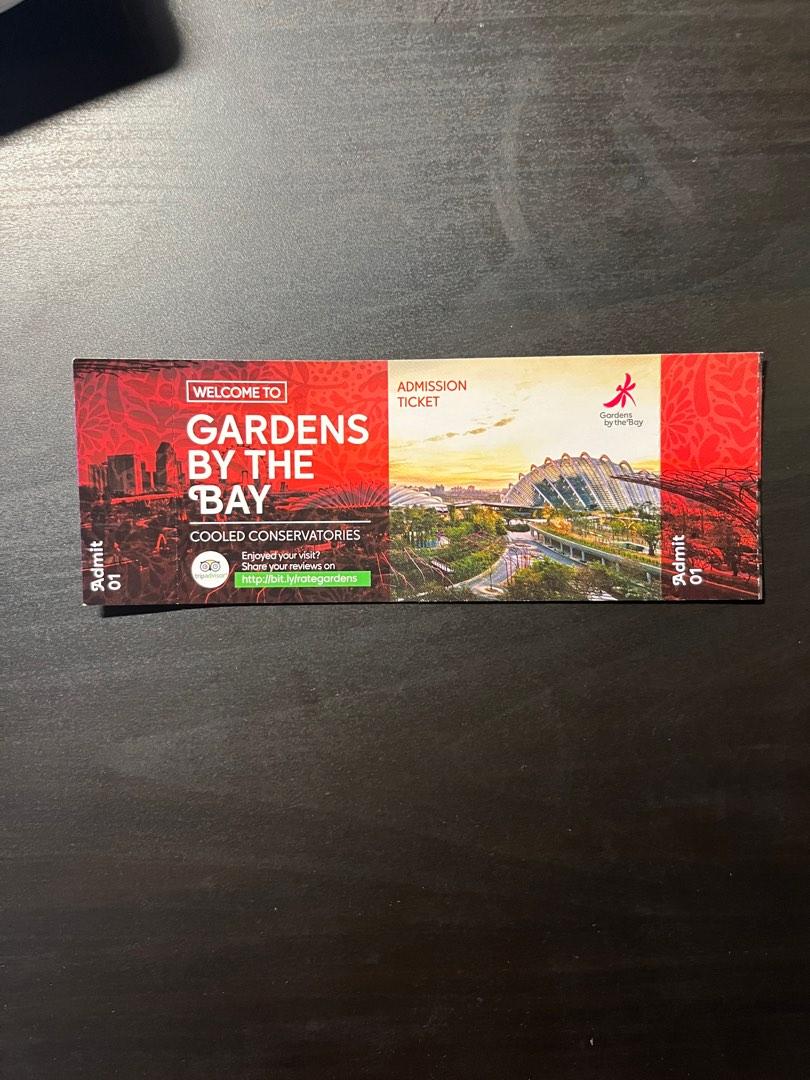 2 placesGardens by the bay & Flower dome,Cloud forest, Tickets