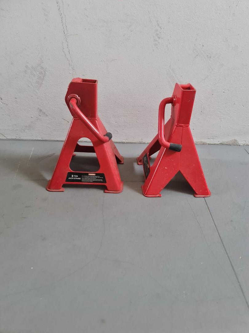 3 ton car jack stand x 2, Car Accessories, Accessories on Carousell