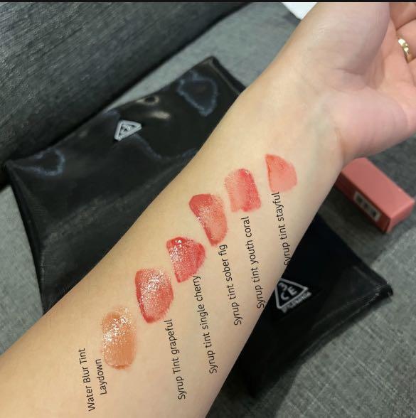 3CE Syrup layering lip tint minis (set 5pcs), Beauty & Personal Care