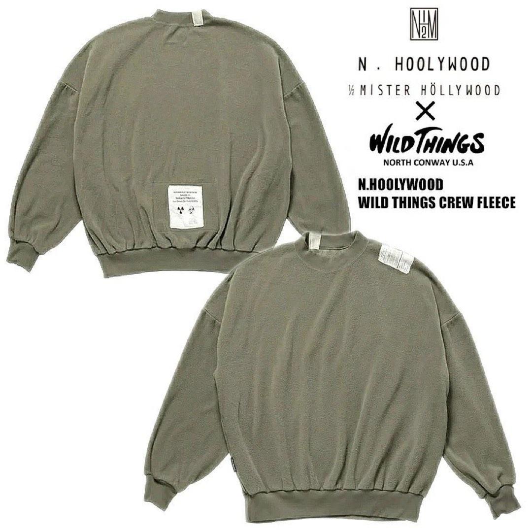 日本優惠斷碼預訂2色選wild things x n. Hoolywood crew fleece, 男裝