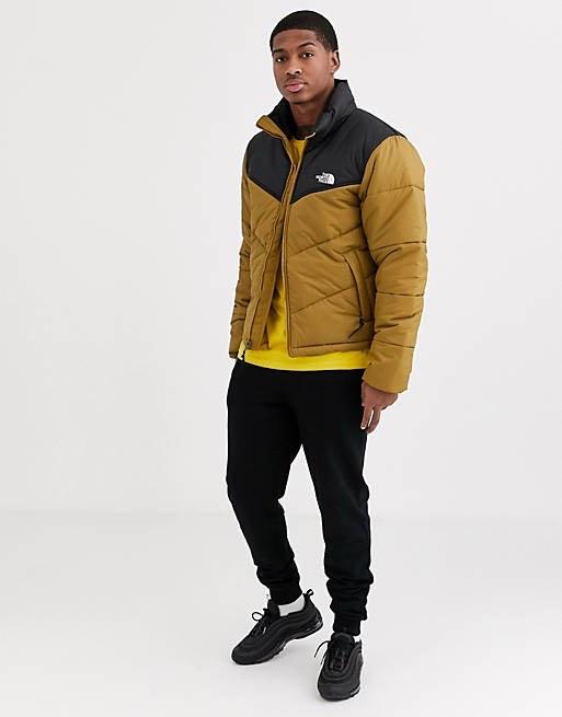 The North Face Saikuru puffer jacket in khaki