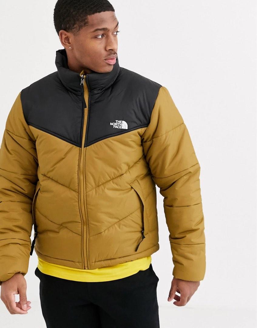 Khaki north on sale face puffer