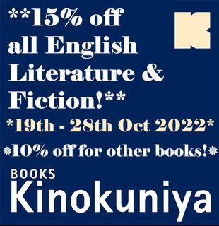 ❤ KINOKUNIYA KPC 15% OFF LITERATURE & FICTION! ❤ KINOKUNIYA WEBSTORE PERSONAL SHOPPER! ❤