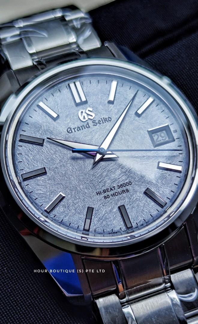 Brand New Grand Seiko Artic Ice Blue Dial SLGH013, Luxury, Watches on  Carousell