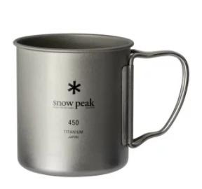 日本製 Snow Peak 雪峰（株）會社公司貨 450ml雪峰鈦杯 MG-143 露營杯