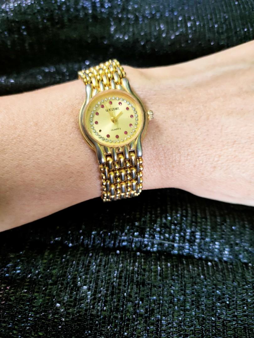 Westar watch 18k gold best sale