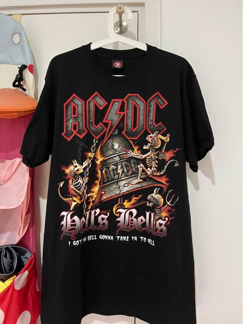 AC/DC Vintage Shirt Size L, Men's Fashion, Tops & Sets, Tshirts