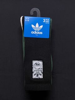 Adidas Original Camo Series Men's Camouflage / Green / Black Crew Socks 男裝 迷彩 白襪 綠襪 黑襪 中筒襪 長襪 (One Size: US 6-12) (包平郵 Free local mail)64182960995330110