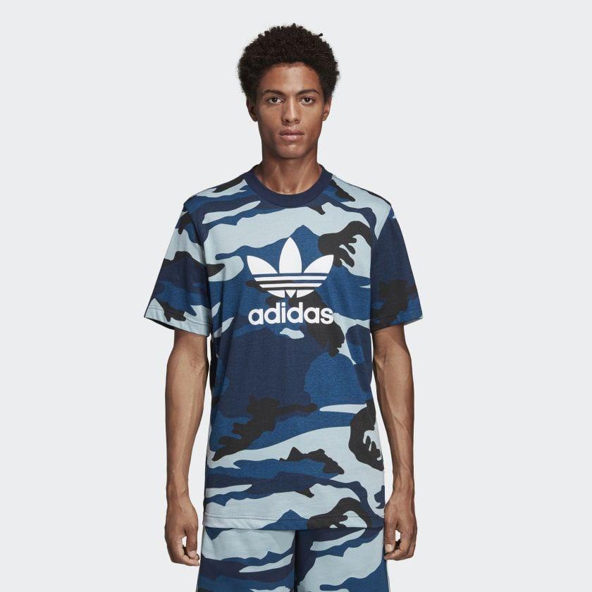 Blue camo deals adidas shirt
