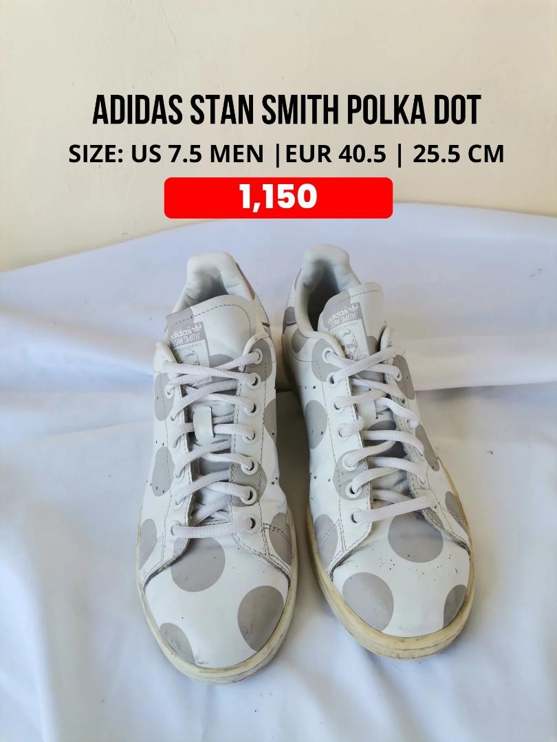 Sillón rescate pestaña Adidas Stan Smith Polka Dot Size 7.5 Men, Men's Fashion, Footwear, Sneakers  on Carousell