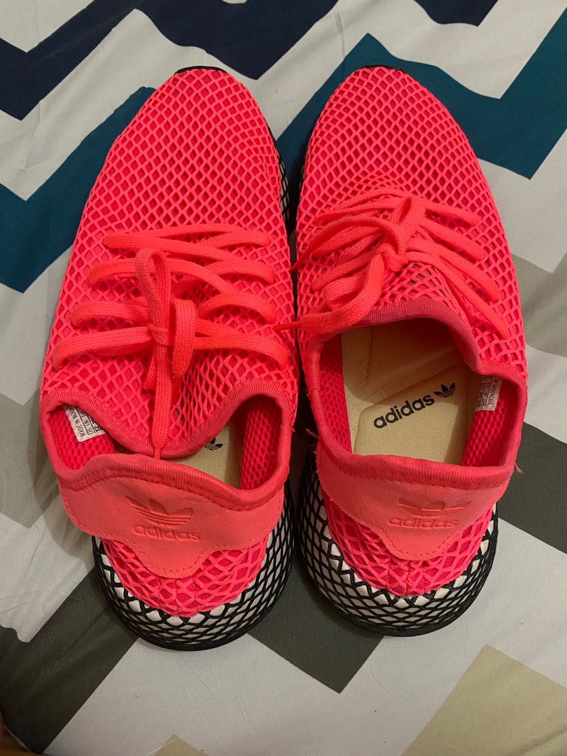 Adidas Turbo Pink Deerupt Runner Sneakers, Men's Fashion, Footwear ...