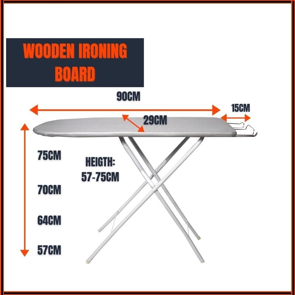 Adjustable Premium Metal / Wooden Ironing Board Iron Board, Furniture