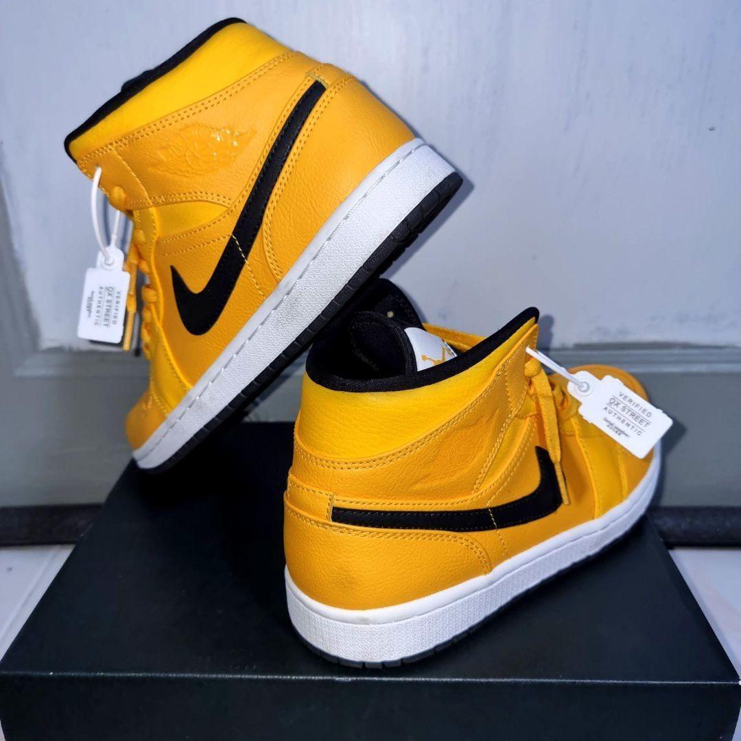 Air jordan 1 mid taxi new arrivals yellow