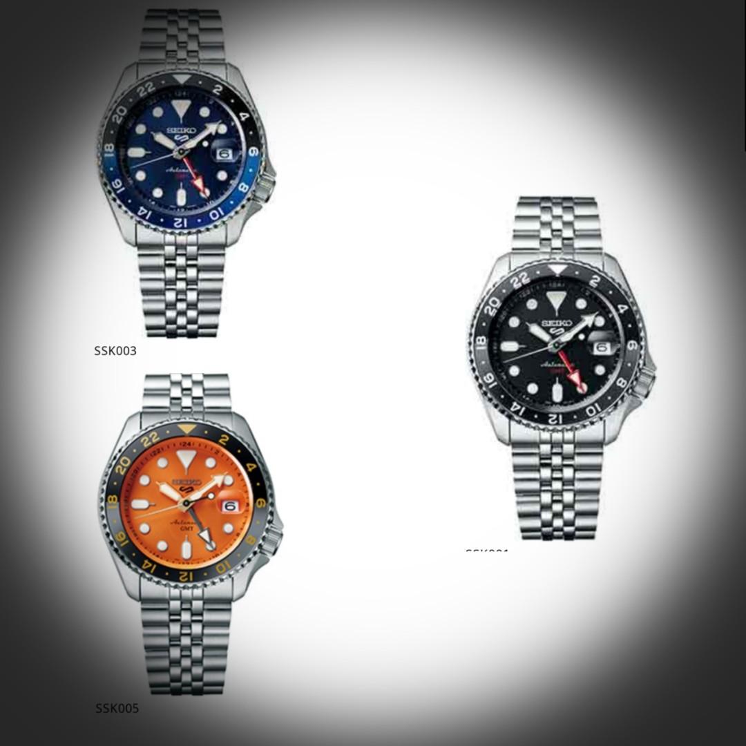 All New Seiko 5 Original GMT Series Case SSK001,SSK003 &   Original Part For Tis Model Available Pls PM To  Watch Case  Parts Not Full Watch!, Men's Fashion, Watches & Accessories,