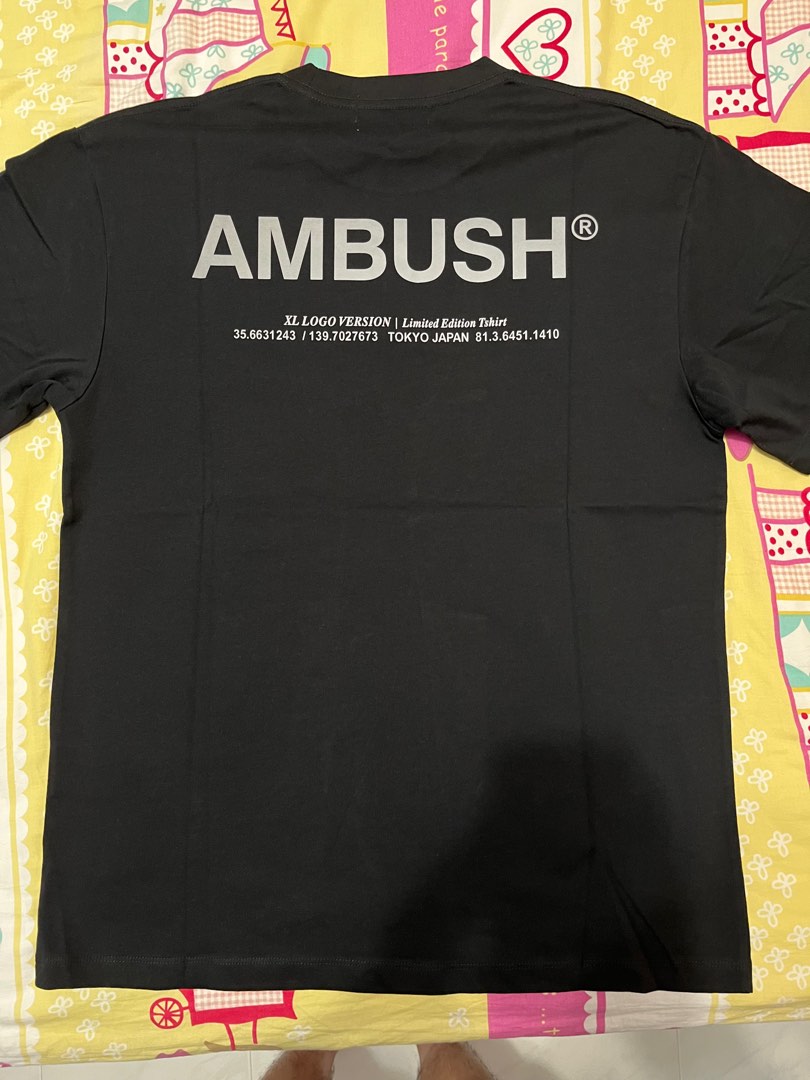 Ambush XL logo t-shirt (REFLECTIVE), Men's Fashion, Tops & Sets