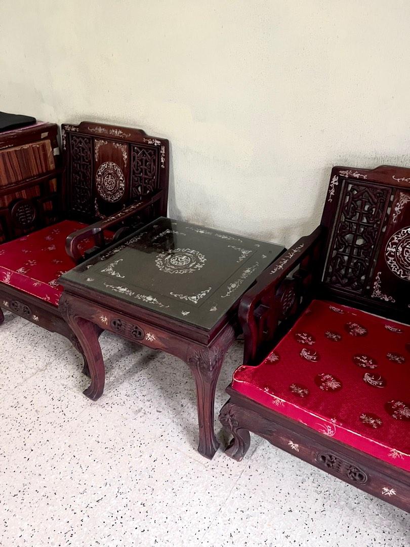 Antique Ivory Furniture Set, Furniture & Home Living, Furniture, Sofas