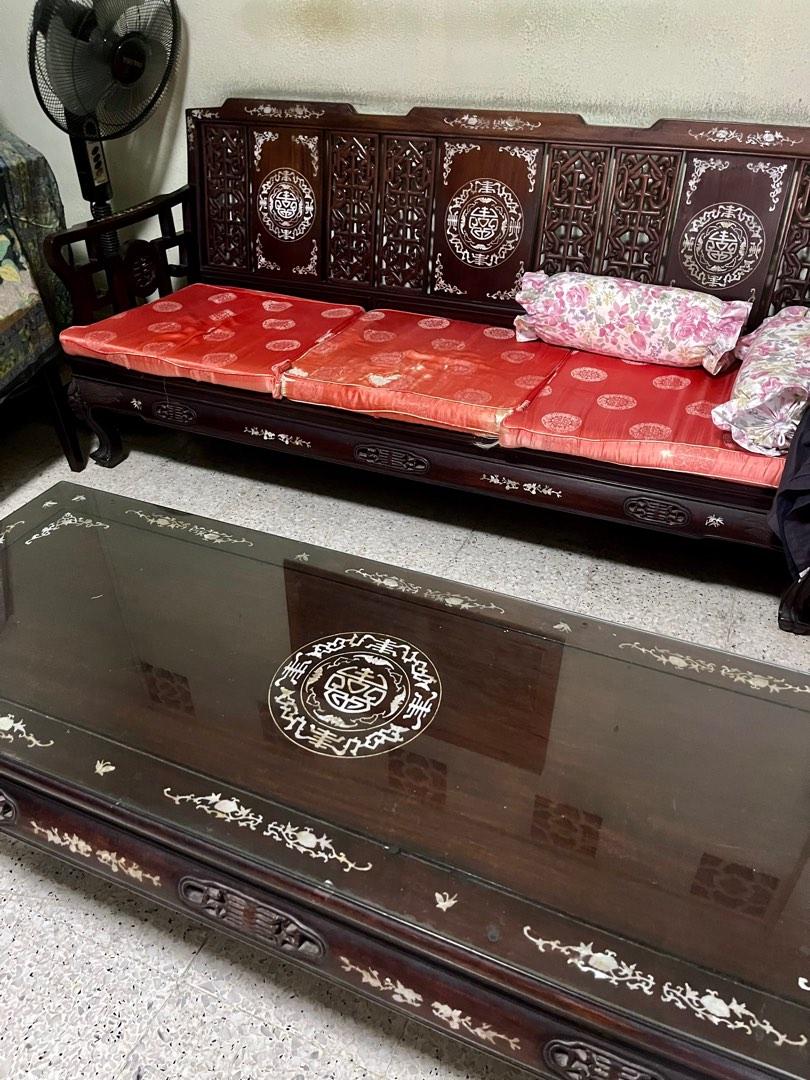 Antique Ivory Furniture Set, Furniture & Home Living, Furniture, Sofas