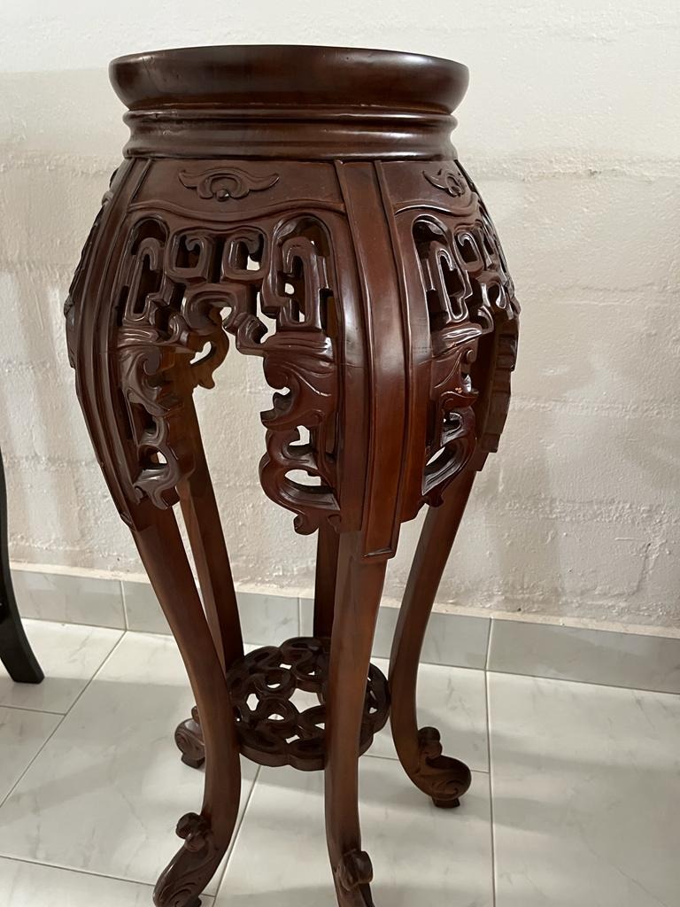 Antique Vase display stand hand carved from Indonesia, Furniture & Home Living, Home Decor