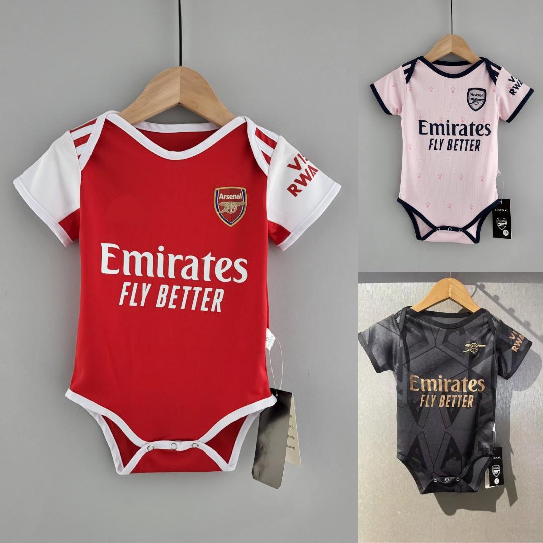 Arsenal newborn baby romper 22 23 infant romper Soccer Jersey t shirt