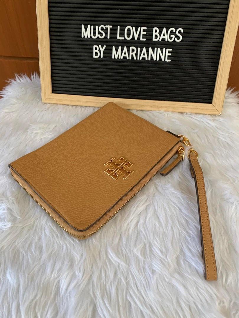 💯Authentic Tory Burch Britten Large Zip Pouch, Women's Fashion, Bags &  Wallets, Purses & Pouches on Carousell