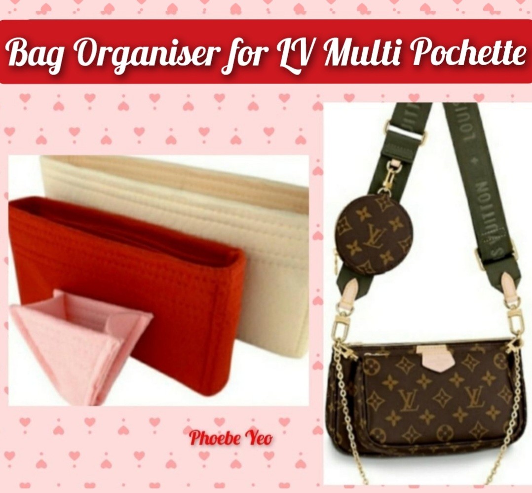 Bag Organiser for LV Multi Pochette, Luxury, Bags & Wallets on