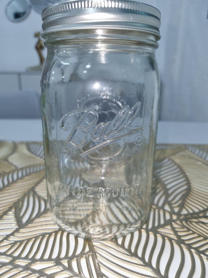 Ball Mason Jar 32 oz 1 Quart Wide Mouth, Furniture & Home Living