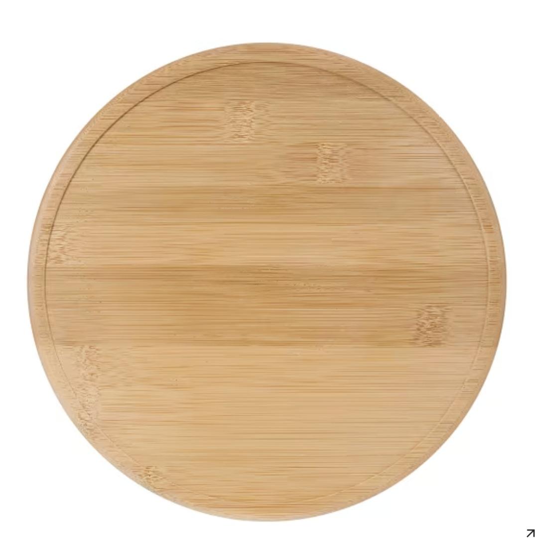 Bamboo Storage Turntable Lazy Susan, Furniture & Home Living
