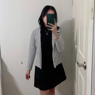 Black and White Stripes Blazer