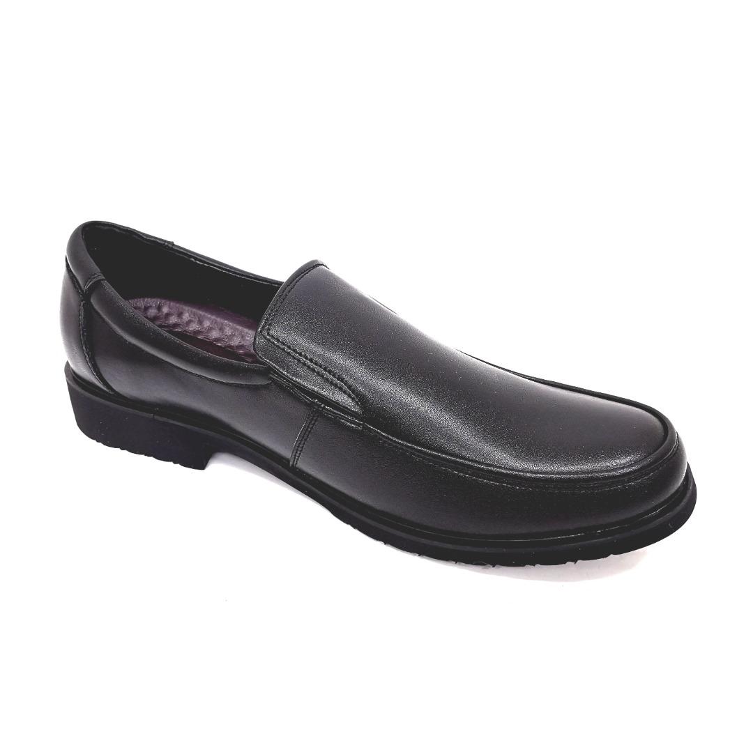 Full black leather shoes hot sale