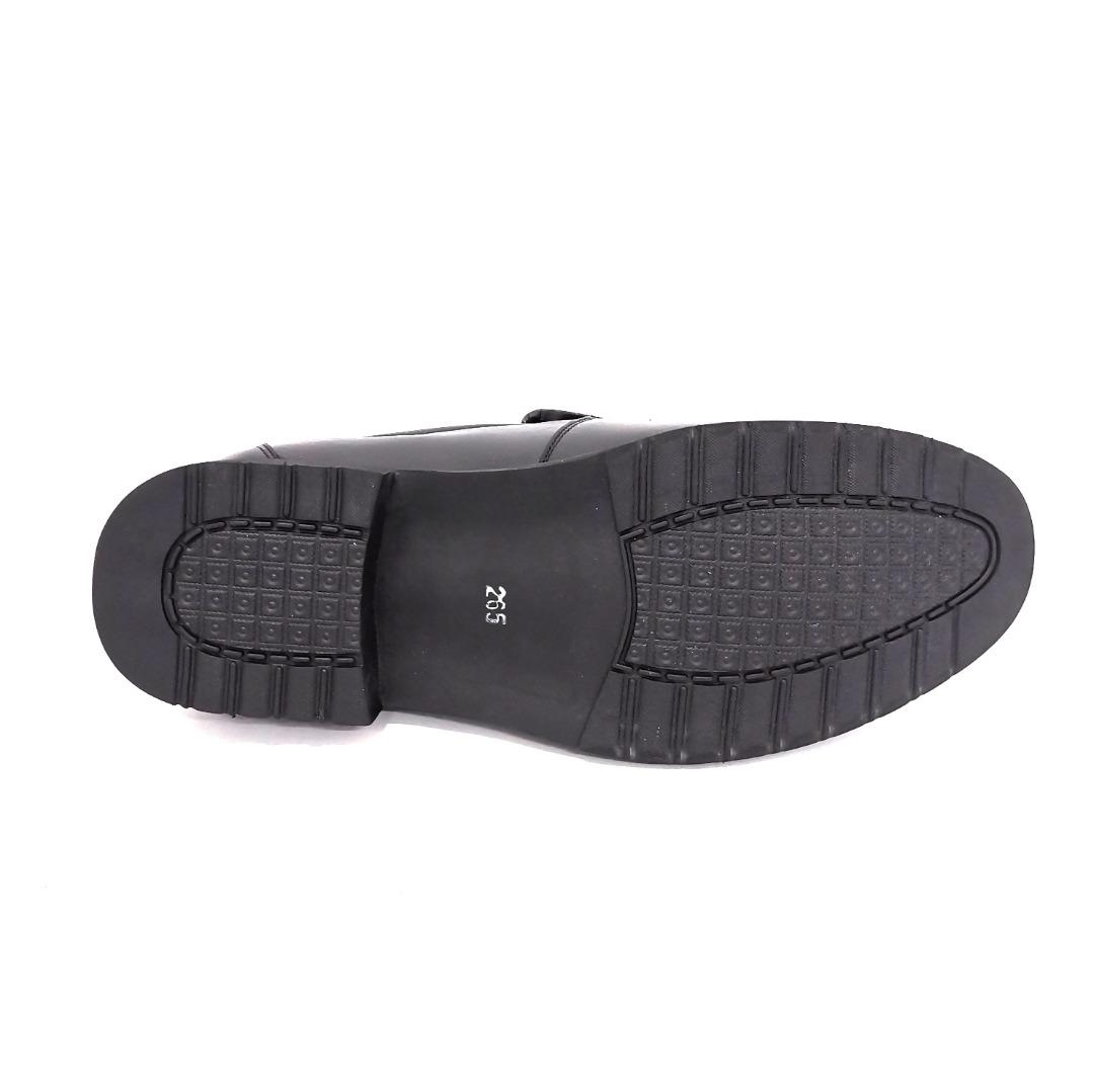 Full black on sale leather shoes