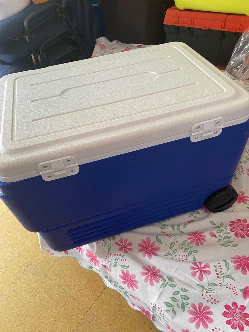 Brand New 80L Bigger Cooler Box with Wheels, Sports Equipment, Fishing on Carousell
